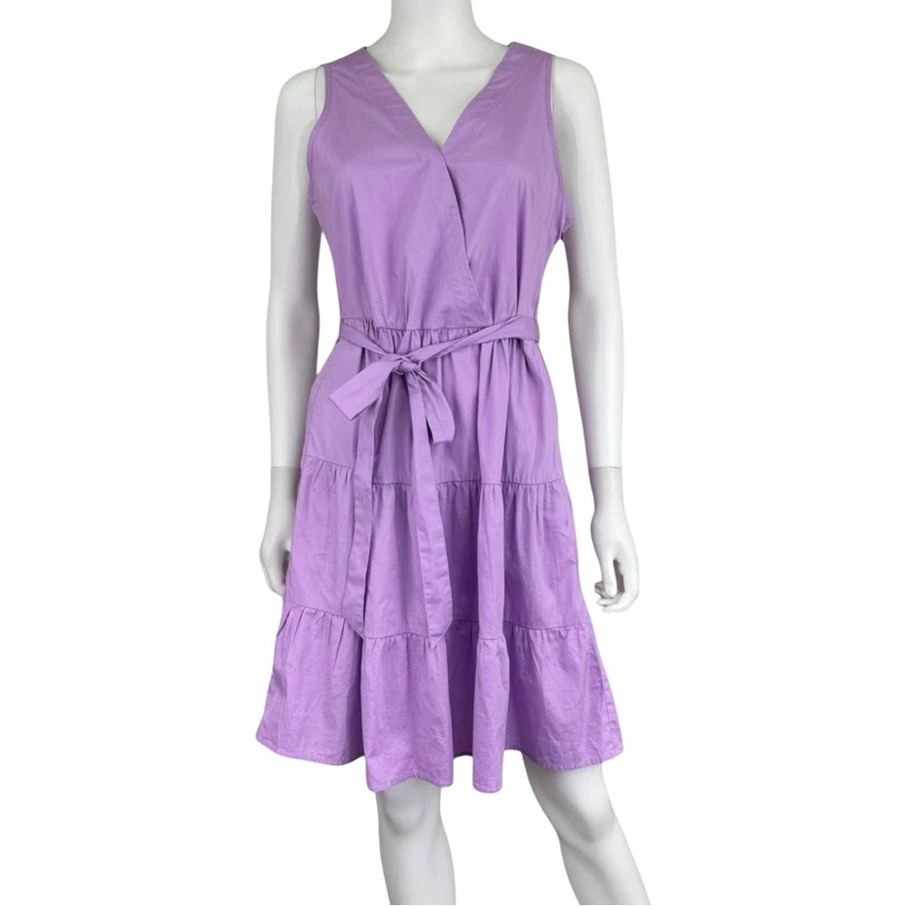 J. Crew NWT Purple Wrap Mini Dress Size 8